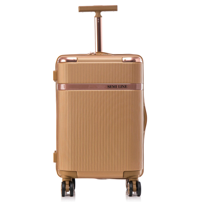 Чемодан Semi Line 20" (S) Gold (T5667-2)  