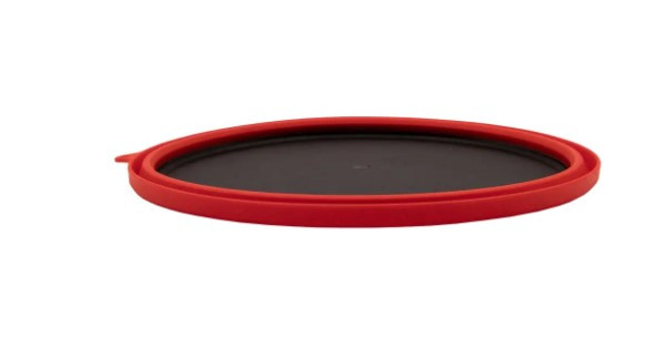 Тарелка Tramp силиконовая с пластиковым дном 1050 мл красный  