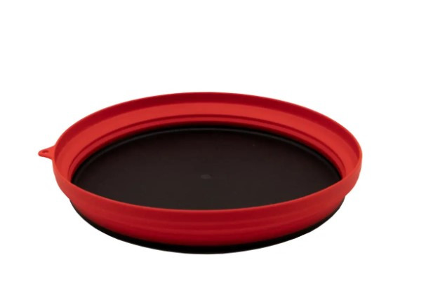 Тарелка Tramp силиконовая с пластиковым дном 1050 мл красный  