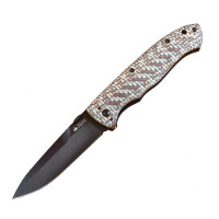 Нож Kizlyar Supreme Vega (микарта) черный, сталь 440C