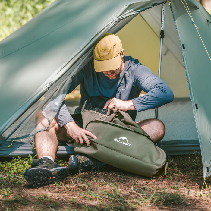 Стул складной ультралегкий Naturehike CNK2550JJ013 Yamami YL01, размер L, алюминий, оливковый  