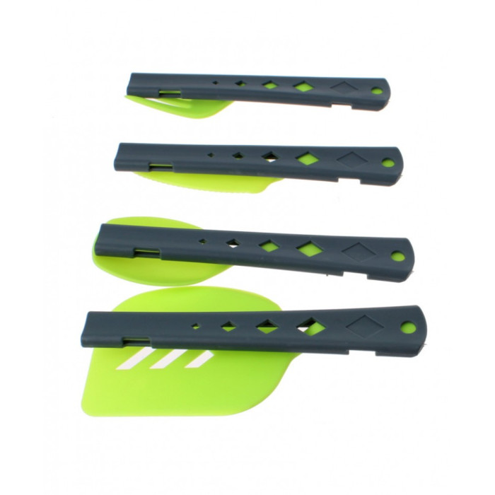 Набор столовых приборов с лопаткой Summit 4PC Cutlery & Spatula Set Lime (4 предмета)  