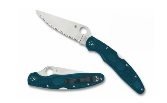 Нож Spyderco Police 4 FRN, серрейтор, K390  
