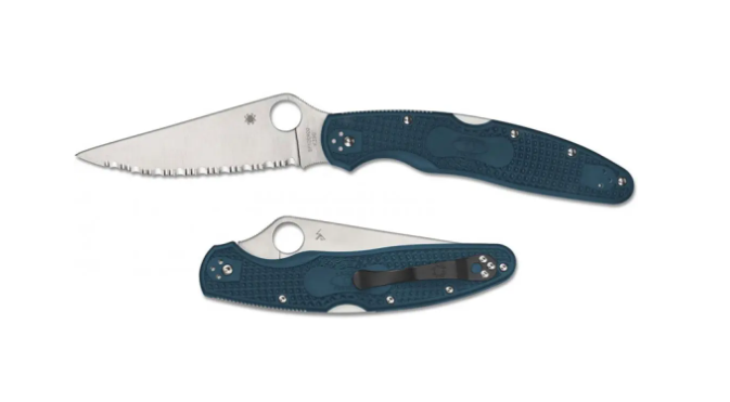 Нож Spyderco Police 4 FRN, серрейтор, K390  