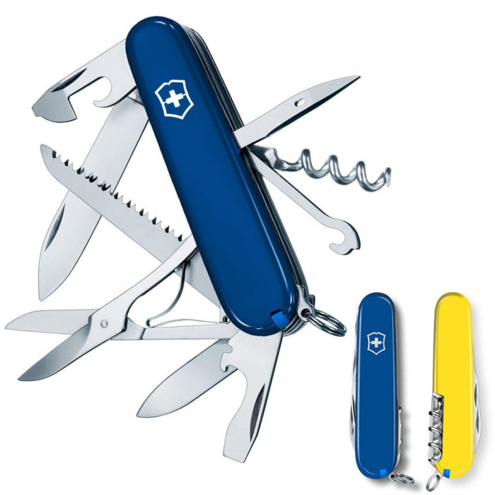 Нож Victorinox Huntsman Ukraine 91мм/15функ/син-желт  
