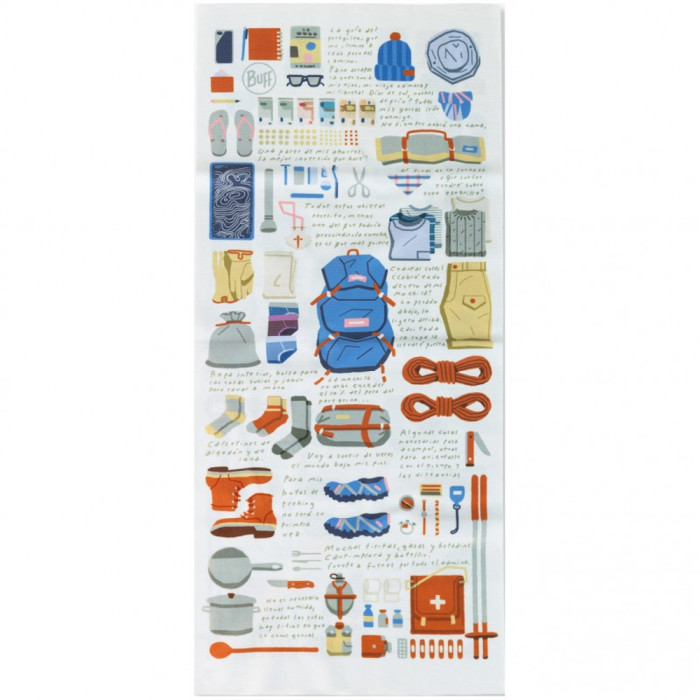 Шарф-труба Buff Coolnet UV, Camino Guia Peregrino, One Size  