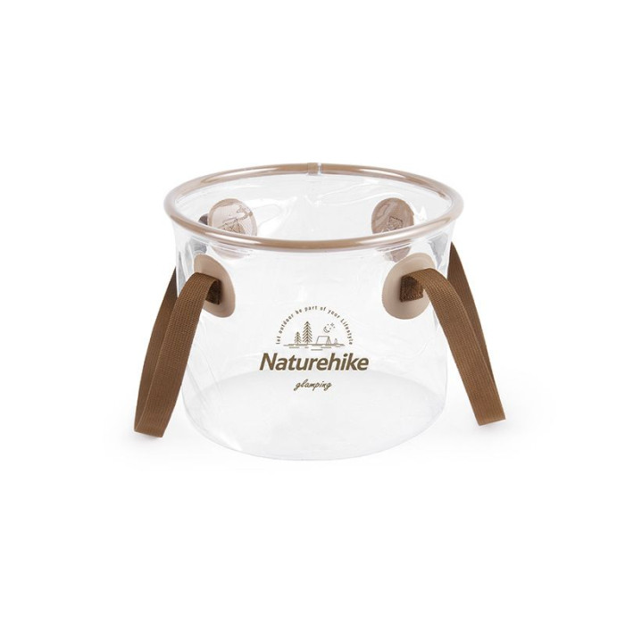 Складной контейнер для воды из ПВХ Naturehike NH20SJ040, 20л, прозрачный  