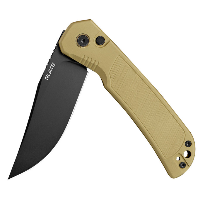 Нож складной туристический Ruike P192-AY, (9.1 см) 14C28N / алюминиевый сплав 6063, бронзовый  