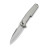 Нож складной туристический Weknife Dressytak (8.6 см) Bohler M390 / Titanium серый