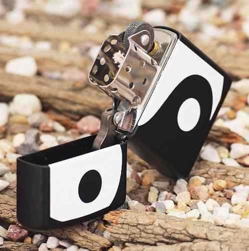 Зажигалка Zippo 218 Black Matte, Ying Yang 24472  