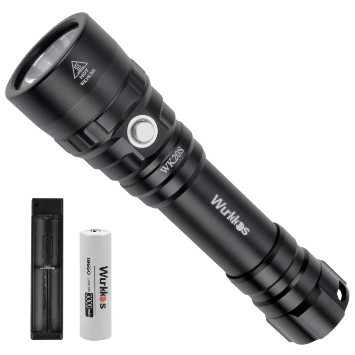 Фонарь для дайвинга Wurkkos WK20 1000lm Warm XPL 3000K, черный  