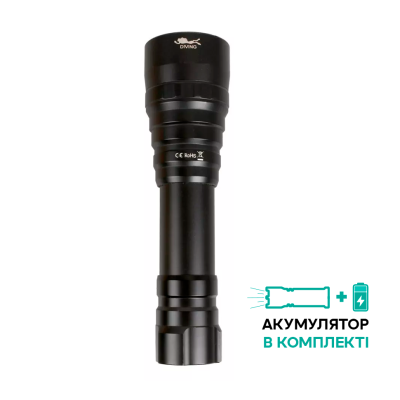 Фонарь для дайвинга Wurkkos WK20 1000lm Warm XPL 3000K, черный