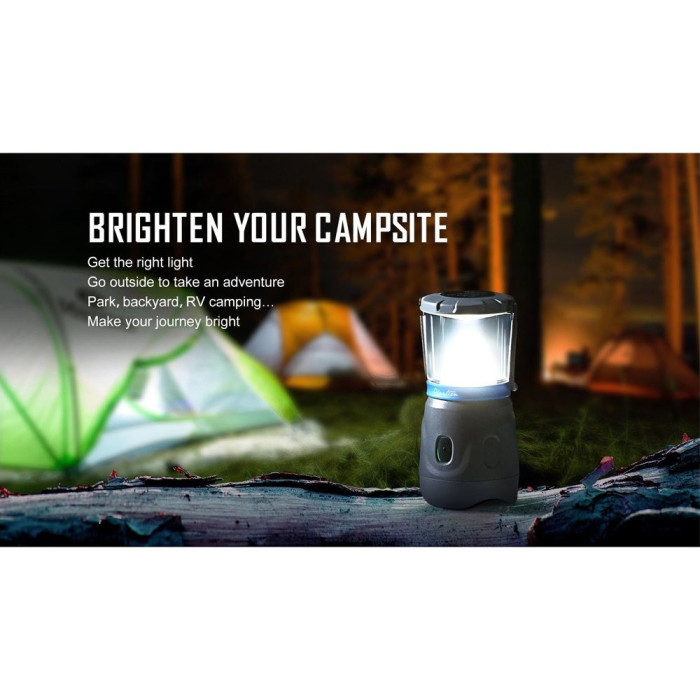 Кемпинговый фонарь Olight Olantern,360 lm, две насадки в комплекте, лампа/свеча, цвет:серый  