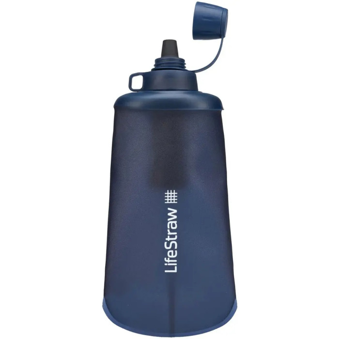 Бутылка-фильтр для воды LifeStraw Peak Squeeze, 650 мл, Mountain Blue (LSW LSPSFMLMBWW)  
