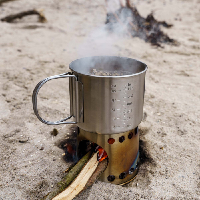 Чашка с плиткой на щепках Petromax Stove Cup  