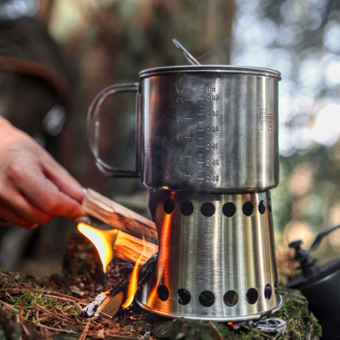 Чашка с плиткой на щепках Petromax Stove Cup  