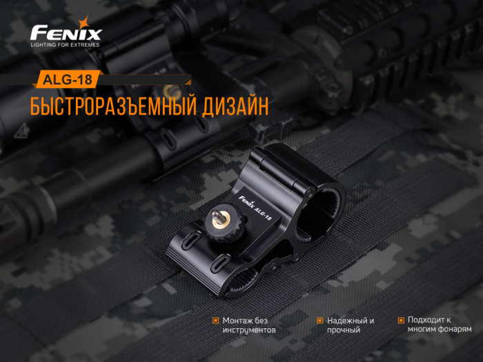 Крепление на оружие для фонарей Fenix ALG-18  