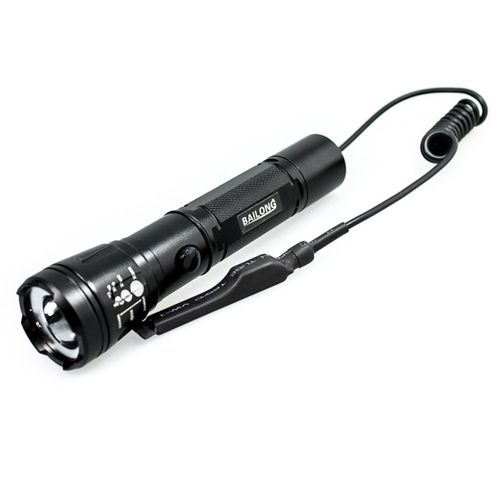 Подствольный фонарь Police 12V Q9840-XPE,500 люмен, под ружье, лазер, выносная кнопка  