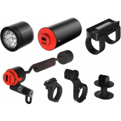Комплект фара + набор креплений Knog PWR Mountain Kit 2000 Lumens