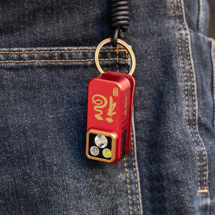 Фонарь Olight Oclip Pro Fortune Snake Special Edition Red  