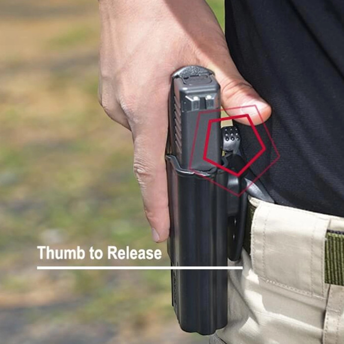 Кобура Cytac thumb release для glock 17/19/43  