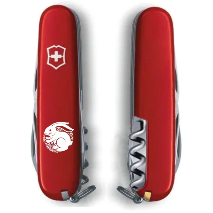 Складной нож Victorinox SPARTAN ZODIAC Счастливый Кролик бел. 1.3603_Z2160u  
