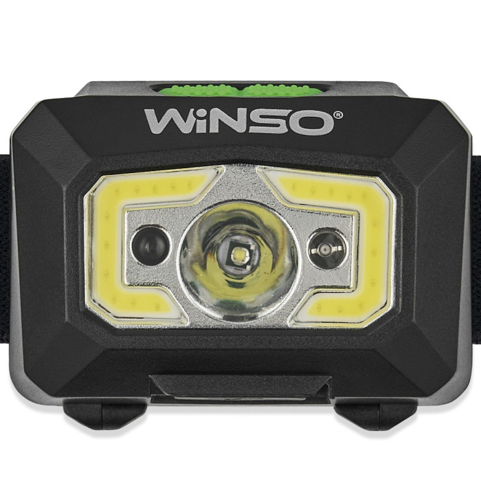 Фонарь налобный Winso 240Lm, 3W XPE+ COB, 1200mAh, Sensor White/Red  