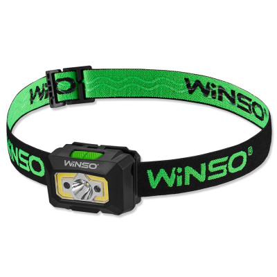 Фонарь налобный Winso 240Lm, 3W XPE+ COB, 1200mAh, Sensor White/Red