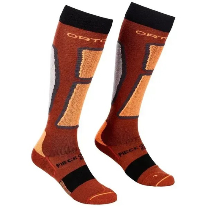 Носки мужские Ortovox SKI ROCK'N'WOOL LONG SOCKS M clay orange - 45-47 - оранжевый