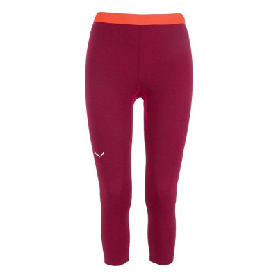 Термоштаны женские Salewa CRISTALLO WARM AMR 3/4 TIGHT - красные