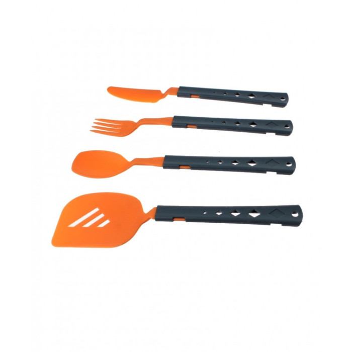 Набор столовых приборов с лопаткой Summit 4PC Cutlery & Spatula Set Orange (4 предмета)  