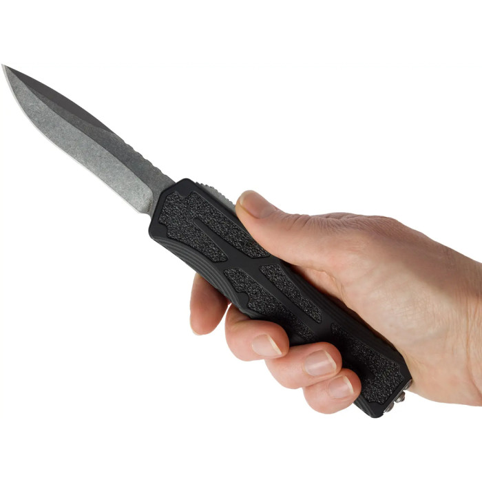 Нож Heretic Colossus Drop Point Stonewash Black  