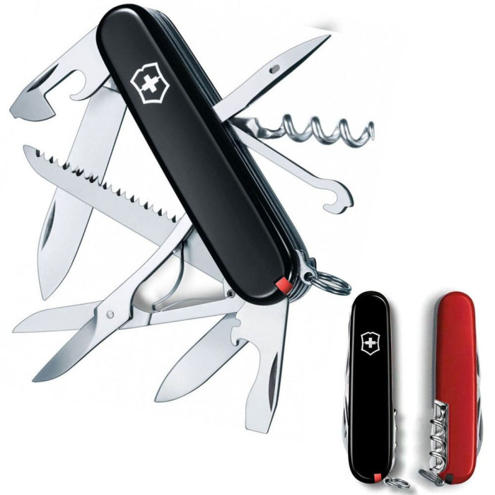 Нож Victorinox Huntsman Ukraine 91мм/15функ/черн-кр  