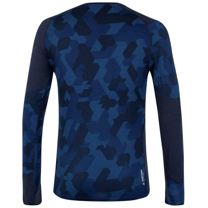 Термофутболка мужская  Salewa CRISTALLO WARM AMR L/S TEE - черная, M  