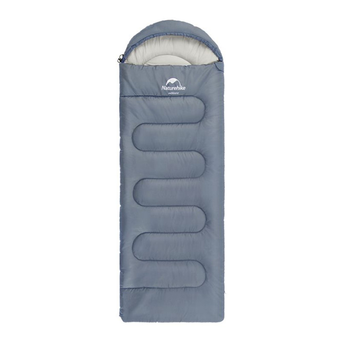 Спальный мешок Naturehike Y150L NH21MSD08, правый, серо-голубой  