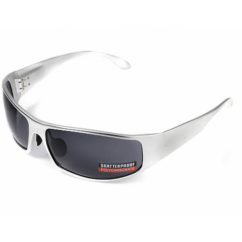 Очки Global Vision BAD-ASS 1 Silver (gray) черные в металлической оправе  