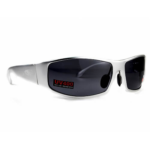 Очки Global Vision BAD-ASS 1 Silver (gray) черные в металлической оправе  