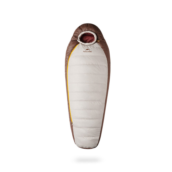 Спальник с натуральным пухом Naturehike Snowbird CNK2550WS014 SP550, р-р L, коричневый 992 г  