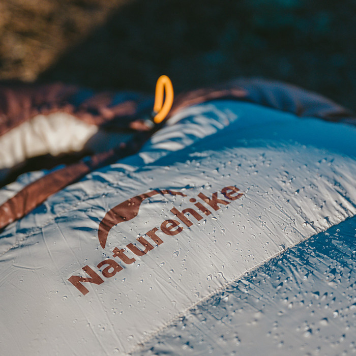 Спальник с натуральным пухом Naturehike Snowbird CNK2550WS014 SP550, р-р L, коричневый 992 г  