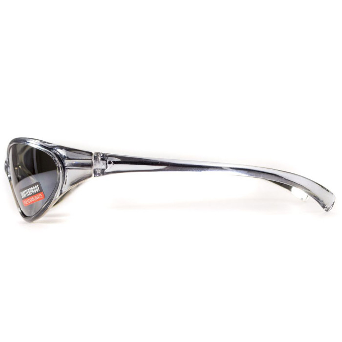 Очки Global Vision Lisa Silver черные зеркальные  