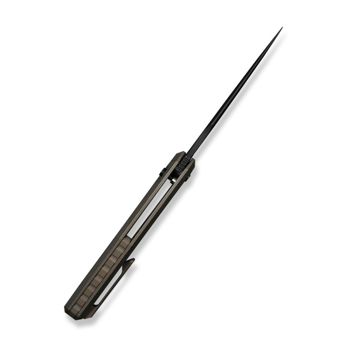 Нож складной туристический Weknife Dressytak (8.6 см) Bohler M390 / Titanium бронзовый  