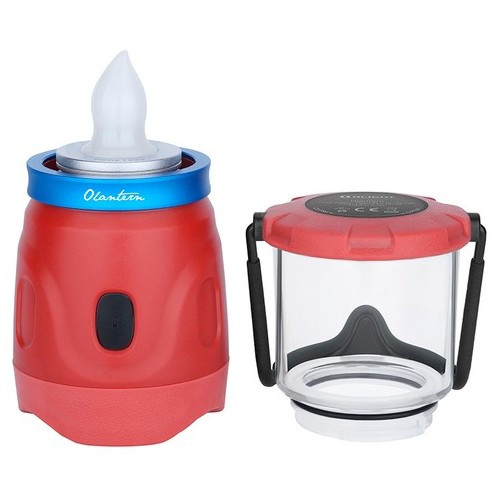 Кемпинговый фонарь Olight Olantern ,360 lm, две насадки в комплекте, лампа/свеча, цвет:красный  