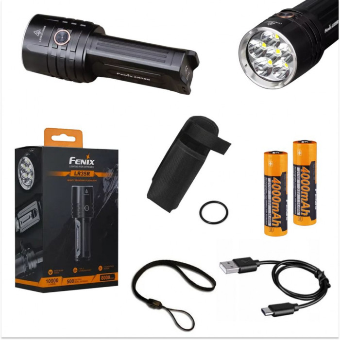 Фонарь ручной Fenix ​​LR35R (Открытая упаковка/замена диода)  