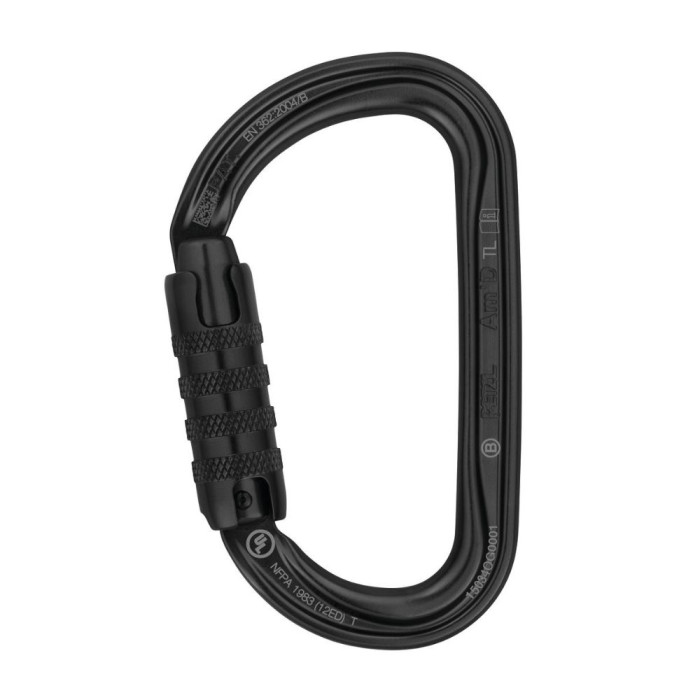 Карабин PETZL Am'D Screw-lock black (M34ASLN)  