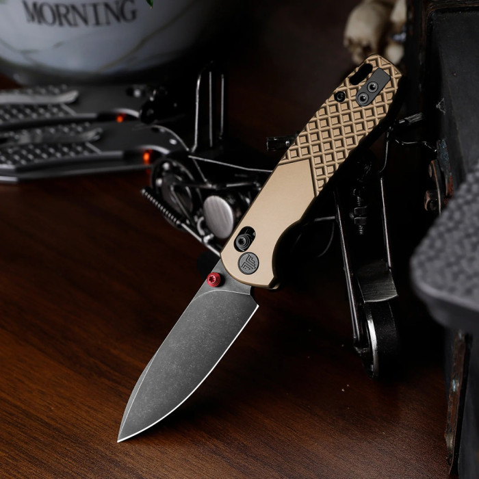 Нож Trivisa Dragonfly-Z, M390, Титан, Золотой (JM03-ZT-M)  