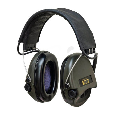 Активные наушники Sordin Supreme Pro X, (с кожаным оголовьем) green (75302-X/L-S)