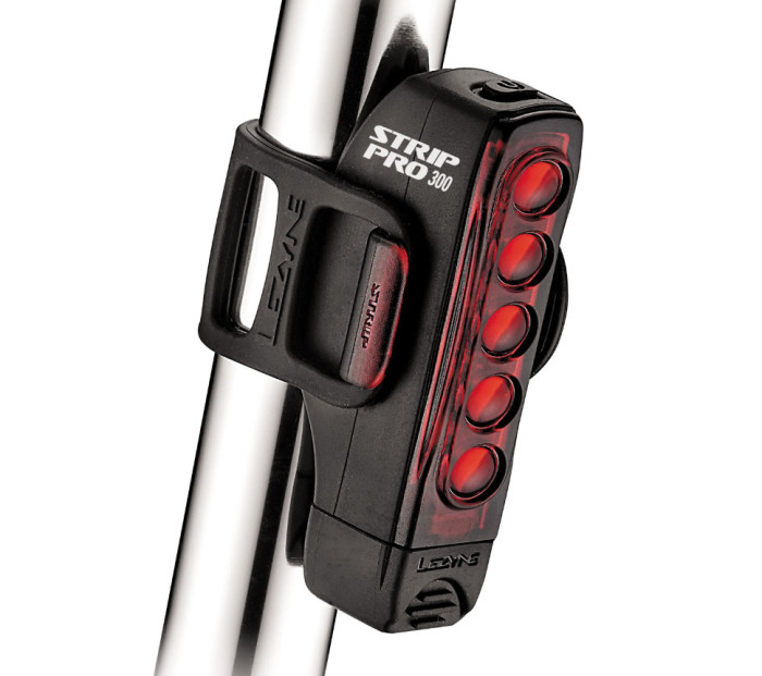Задняя мигалка Lezyne Strip Drive PRO Rear 300 LM (черный)  