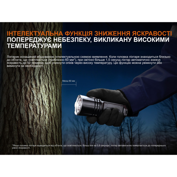 Фонарь ручной поисковый Fenix LR35R PRO  