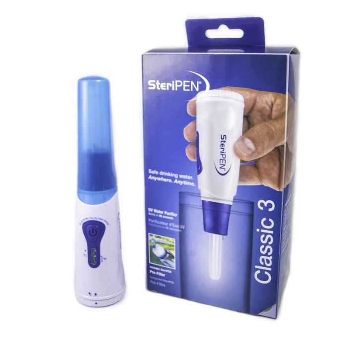 Ультрафиолетовый обеззараживатель воды SteriPEN Classic 3 Ultraviolet Water Purifier c 40-микронным предфильтром  