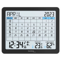 Часы-календарь настольные Technoline WT2600 Black (WT2600)